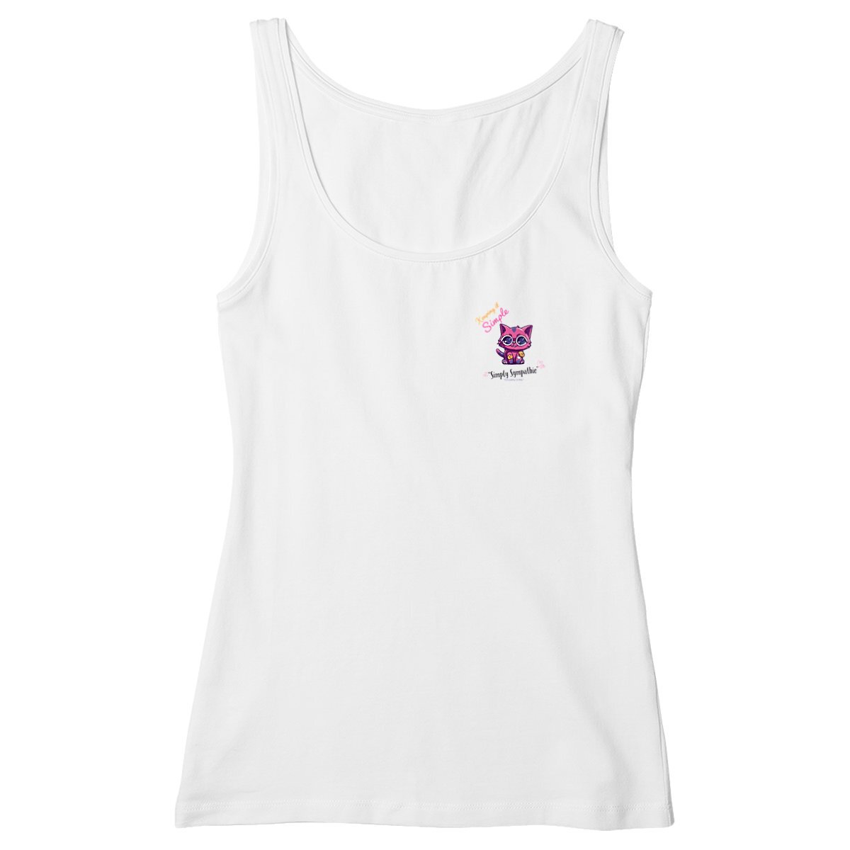 Keeping it Simple little logo Women Tank Top 100% organic cotton